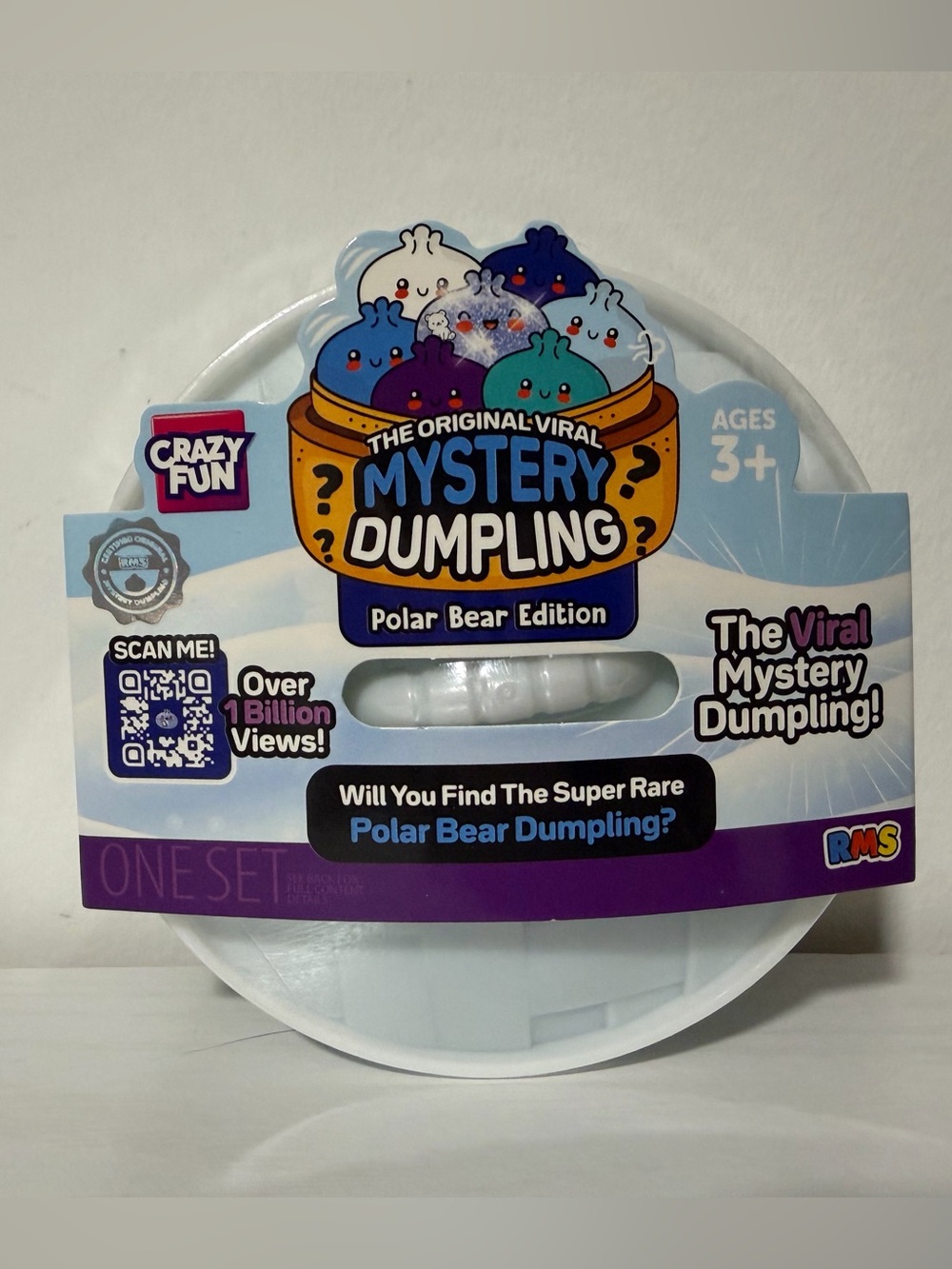 NEW‼️❄️ RMS Mystery Dumpling Polar Bear Edition Squishy Squeezy fidget toy